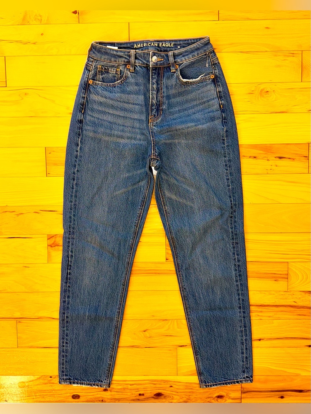 New American Eagle Outfitters Mom Straight Jean Denim Women